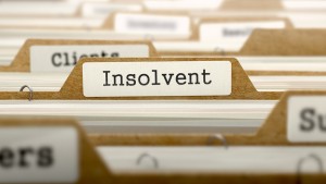Files with Insolvent written on